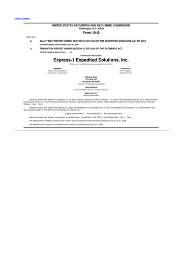 Thumbnail XPO Logistics 10-Q Quarterly Report FY 