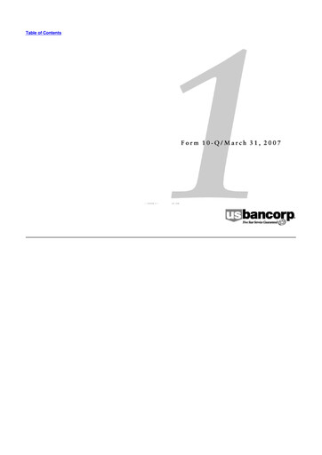 Miniature U.S. Bancorp 10-Q Rapport trimestriel  