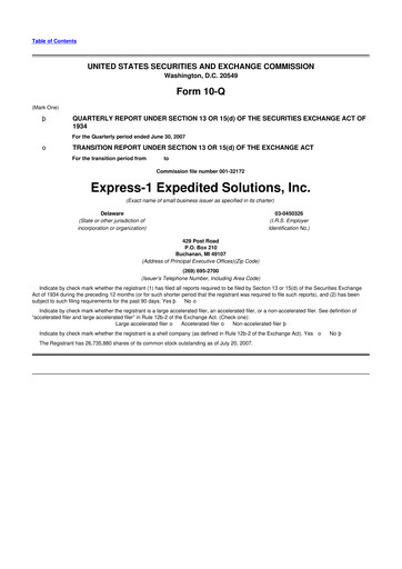 Thumbnail XPO Logistics 10-Q Quarterly Report FY 