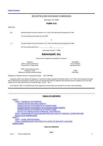 Thumbnail Insperity
 10-Q Quarterly Report FY 