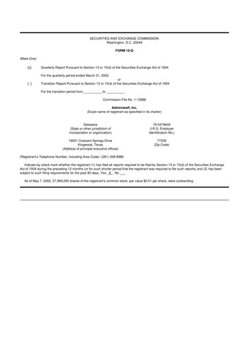 Thumbnail Insperity
 10-Q Quarterly Report FY 