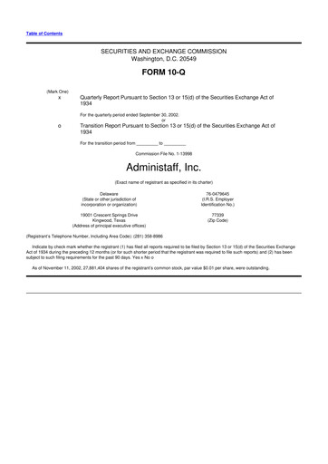 Thumbnail Insperity
 10-Q Quarterly Report FY 