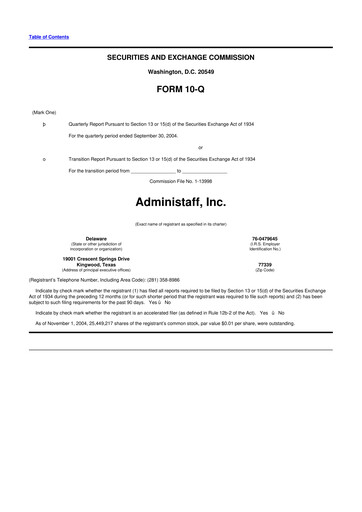 Thumbnail Insperity
 10-Q Quarterly Report FY 