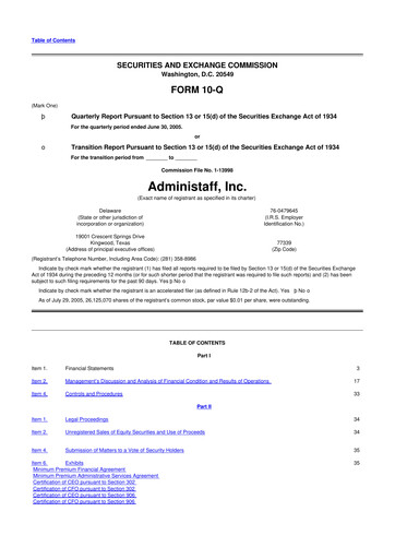 Thumbnail Insperity
 10-Q Quarterly Report FY 