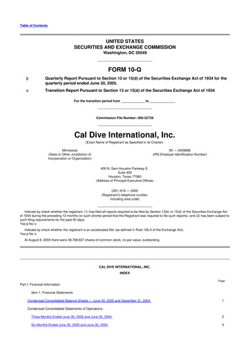 Thumbnail Helix Energy Solutions 10-Q Quarterly Report FY 