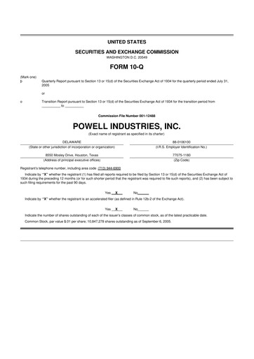 Thumbnail Powell Industries 10-Q Quarterly Report FY 