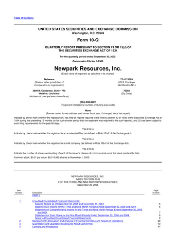 Thumbnail NPK International 10-Q Quarterly Report FY 