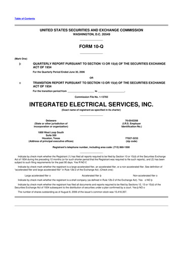 Thumbnail IES Holdings 10-Q Quarterly Report FY 