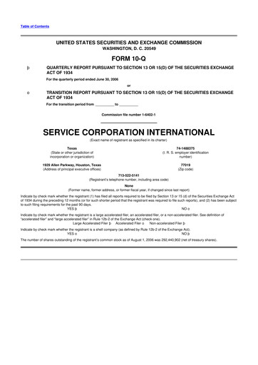 Miniature Service Corporation International
 10-Q Rapport trimestriel  