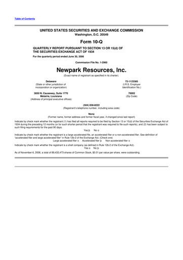 Thumbnail NPK International 10-Q Quarterly Report FY 