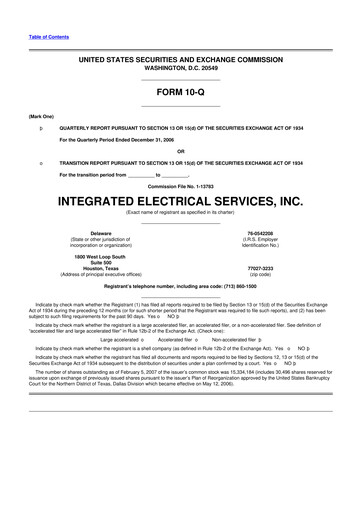 Thumbnail IES Holdings 10-Q Quarterly Report FY 