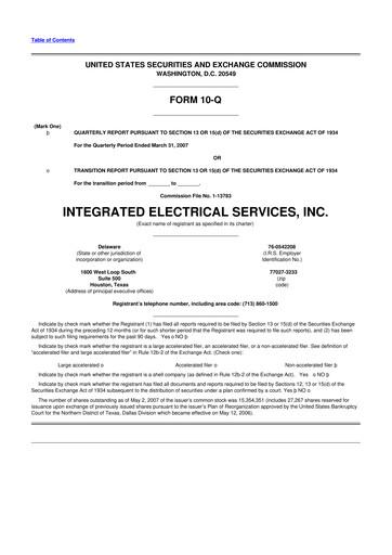 Thumbnail IES Holdings 10-Q Quarterly Report FY 