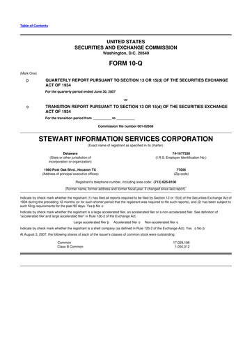 Thumbnail Stewart Information Services 10-Q Quarterly Report FY 