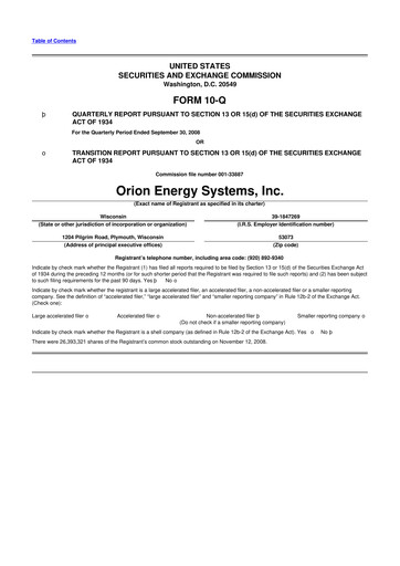 Thumbnail Orion Energy Systems
 10-Q Quarterly Report FY 