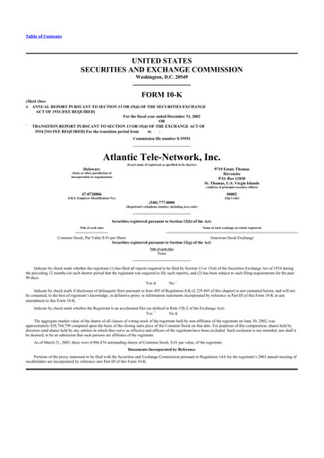 Thumbnail ATN International 10-K Annual Report 