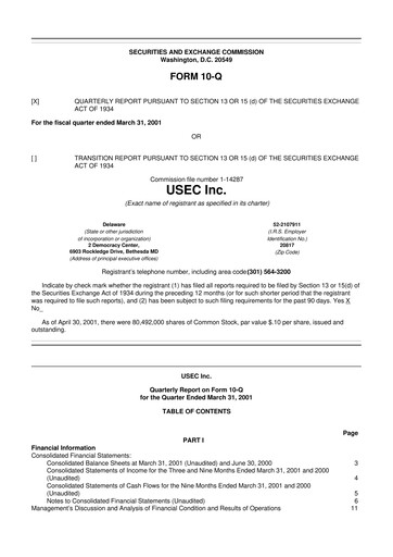 Vorschaubild Centrus Energy 10-Q Quartalsbericht  