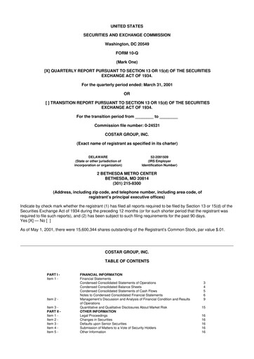 Thumbnail CoStar Group 10-Q Quarterly Report FY 