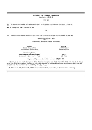 Vorschaubild Centrus Energy 10-Q Quartalsbericht  