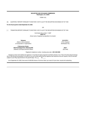 Vorschaubild Centrus Energy 10-Q Quartalsbericht  
