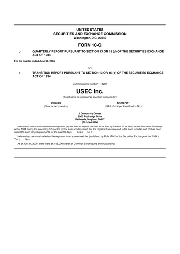 Vorschaubild Centrus Energy 10-Q Quartalsbericht  