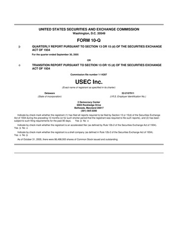 Vorschaubild Centrus Energy 10-Q Quartalsbericht  