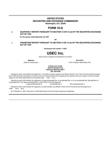 Vorschaubild Centrus Energy 10-Q Quartalsbericht  