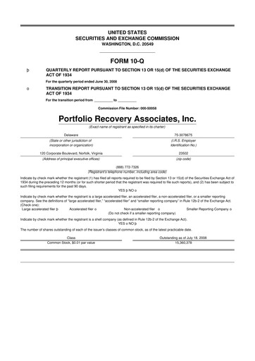 Thumbnail PRA Group
 10-Q Quarterly Report FY 