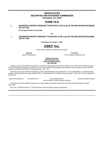 Vorschaubild Centrus Energy 10-Q Quartalsbericht  