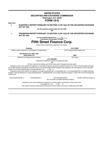 Thumbnail Oaktree Specialty Lending Corporation 10-Q Quarterly Report FY 
