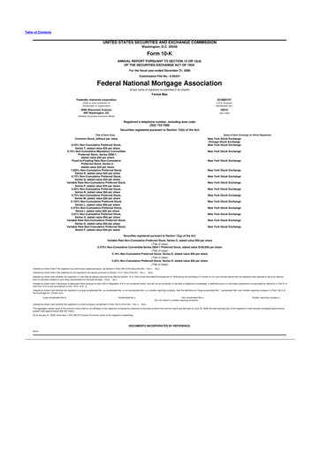 Thumbnail Fannie Mae
 10-K Annual Report 