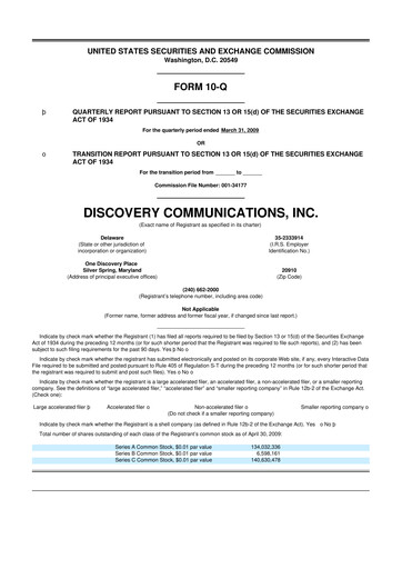 Thumbnail Warner Bros. Discovery 10-Q Quarterly Report FY 
