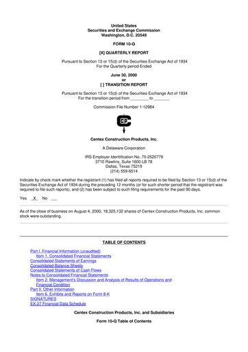 Thumbnail Eagle Materials
 10-Q Quarterly Report FY 