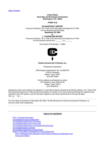 Thumbnail Eagle Materials
 10-Q Quarterly Report FY 