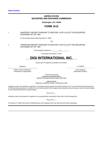 Thumbnail Digi International
 10-Q Quarterly Report FY 