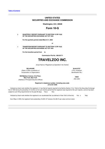 Thumbnail Travelzoo 10-Q Quarterly Report FY 