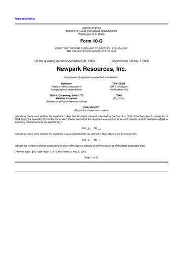 Thumbnail NPK International 10-Q Quarterly Report FY 