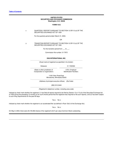 Thumbnail Digi International
 10-Q Quarterly Report FY 