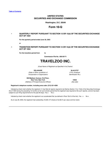 Thumbnail Travelzoo 10-Q Quarterly Report FY 