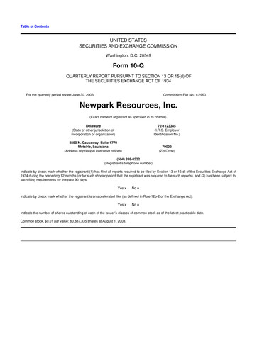 Thumbnail NPK International 10-Q Quarterly Report FY 