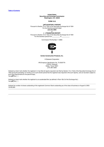 Thumbnail Eagle Materials
 10-Q Quarterly Report FY 