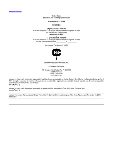 Thumbnail Eagle Materials
 10-Q Quarterly Report FY 