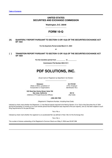 Thumbnail PDF Solutions 10-Q Quarterly Report FY 