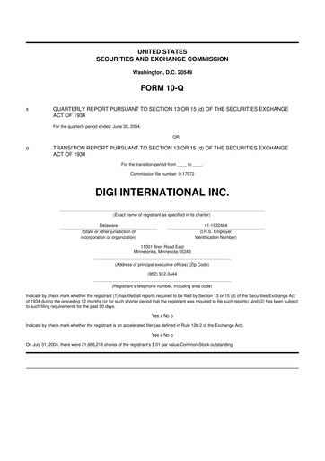 Thumbnail Digi International
 10-Q Quarterly Report FY 