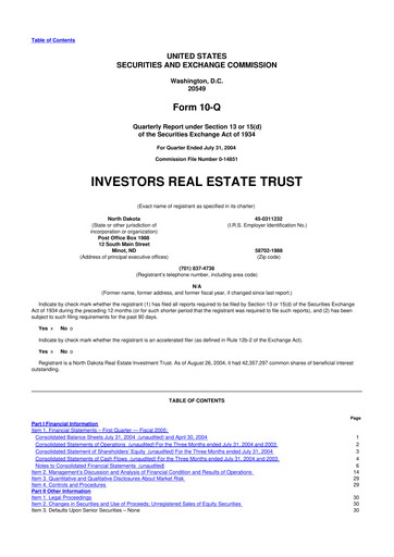 Thumbnail Centerspace 10-Q Quarterly Report FY 