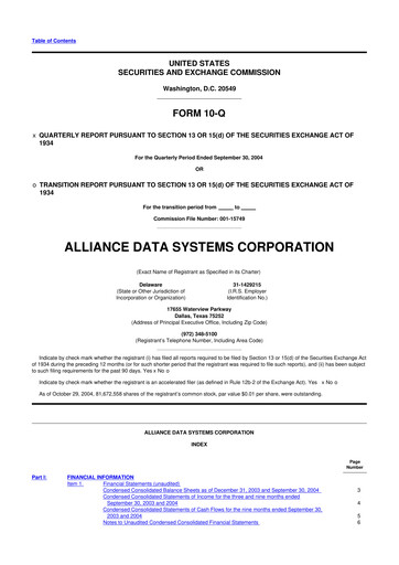 Thumbnail Bread Financial 10-Q Quarterly Report FY 