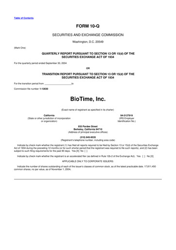 Thumbnail Lineage Cell Therapeutics
 10-Q Quarterly Report FY 