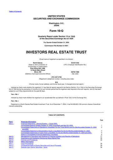 Thumbnail Centerspace 10-Q Quarterly Report FY 