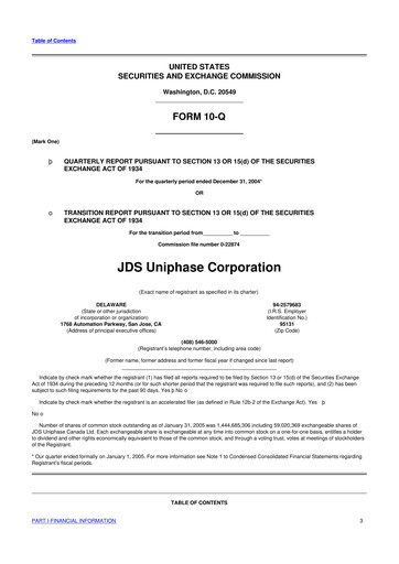 Thumbnail VIAVI Solutions
 10-Q Quarterly Report FY 