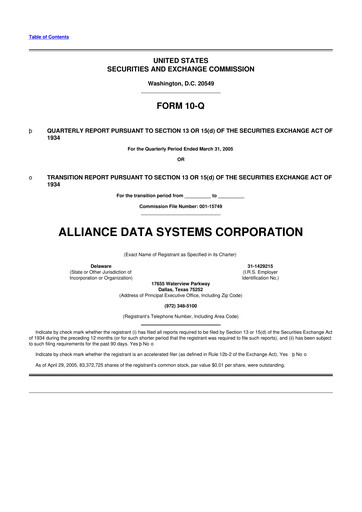 Thumbnail Bread Financial 10-Q Quarterly Report FY 