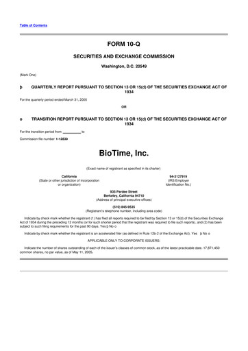 Thumbnail Lineage Cell Therapeutics
 10-Q Quarterly Report FY 